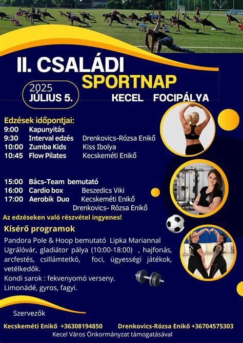 Családi sportnap az Érdi Torna Club szervezésében