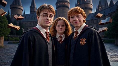 Harry Potter kviddicsjáték közben