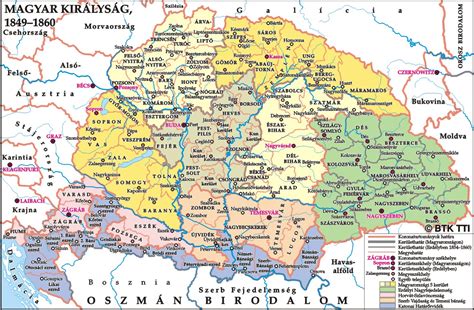 A Magyar Királyság és Horvátország térképe a középkorban
