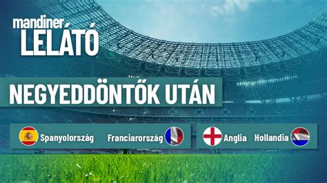 A legjobb négy csapat a díjátadó előtt