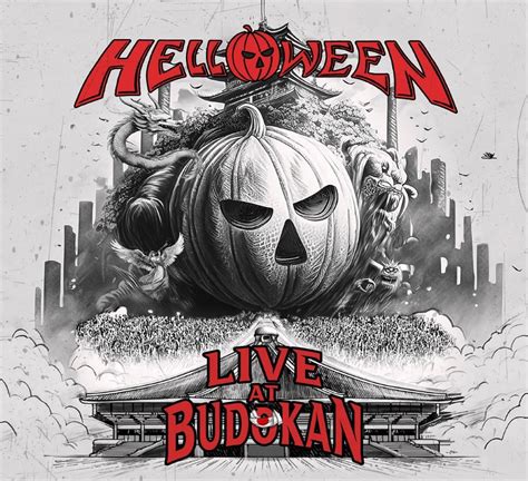 A Helloween zenekar élő fellépés közben a színpadon