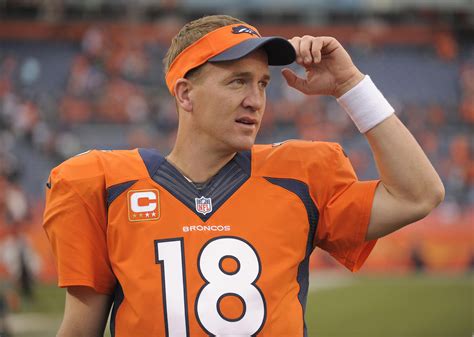 Peyton Manning a Denver Broncos irányítója egy mérkőzésen