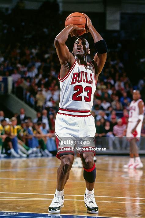 Michael Jordan ikonikus mezben a Chicago Bulls csapatában