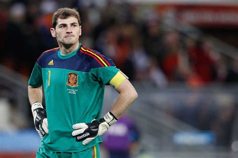 Iker Casillas spanyol kapus a büntetőpárbaj során