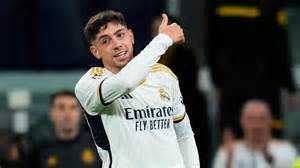 Federico Valverde ünneplése egy fontos gól után