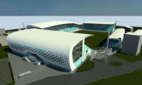 modern luxemburgi stadion látképe