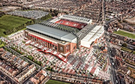 Anfield Stadion látképe