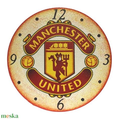 Manchester United tematikájú fali dekoráció elrendezése
