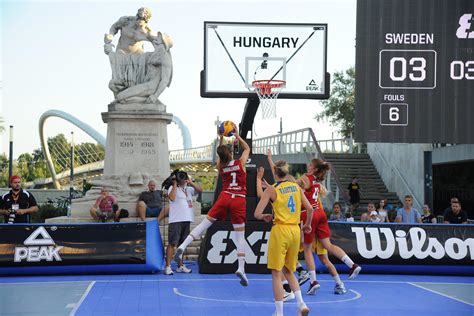 FIBA 3x3 kosárlabda mérkőzés pillanatképe