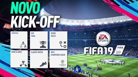 FIFA 19 Kick Off játékmódok menüje