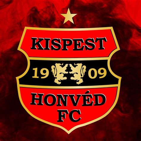 Budapest Honvéd címer és futballszurkolók