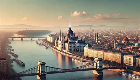 Budapest látképe és sportlétesítmények