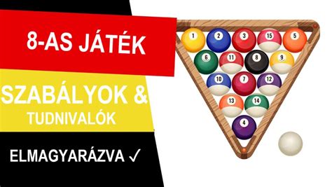 8-as pool golyók elrendezése
