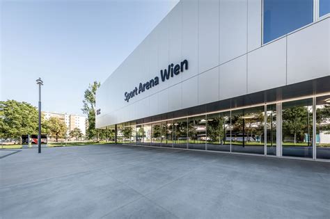 Az Osztrák Kézilabda Szövetség logója és a Sport Arena Wien képe