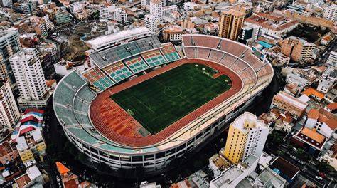 Estadio Hernando Siles látképe La Pazban