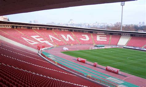 a belgrádi Marakana stadion légi felvétele