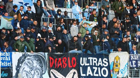 Lazio szurkolók a lelátón