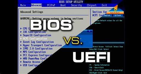 BIOS és UEFI interfész összehasonlítása