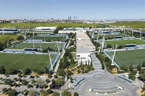 A Real Madrid edzőközpontja, a Valdebebas légifotója