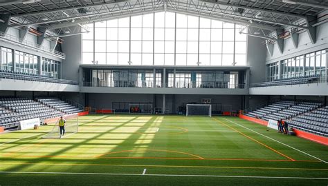 Modern sportcsarnok futsal pályával