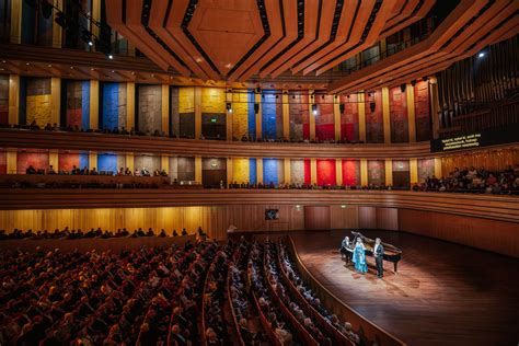 A Müpa épülete egy koncert este