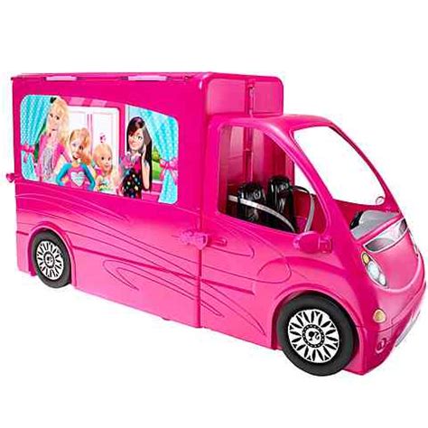Barbie Chelsea lakókocsi és a hozzá tartozó kabrió autó a kempingezéshez