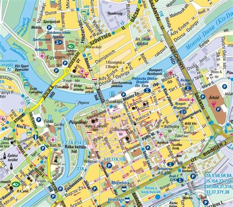 Térkép Győr és a Szakképzési Centrum elhelyezkedésével