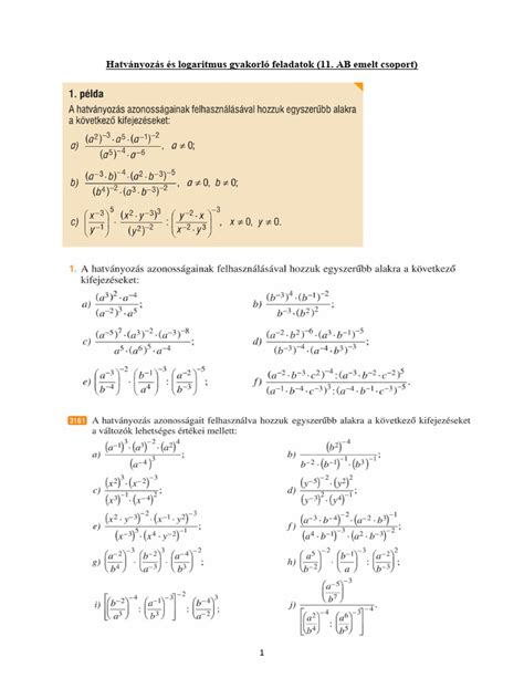 A hatványozás matematikai jelölése és alapfogalmai