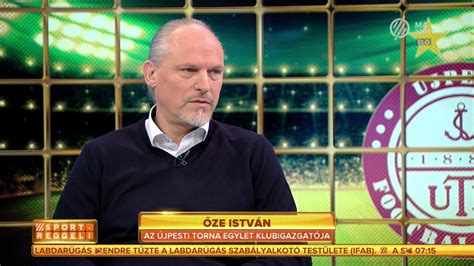 Őze István, az UTE klubigazgatója