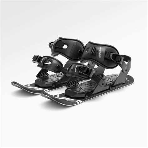 Snowfeet Skiskates egy hátizsákban, bemutatva a hordozhatóságot