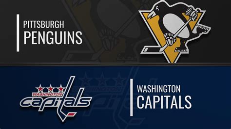 Pittsburgh Penguins vs Washington Capitals rivalry infographic