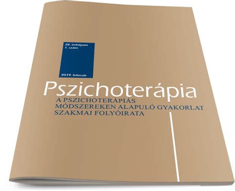 A Pszichoterápia folyóirat borítója