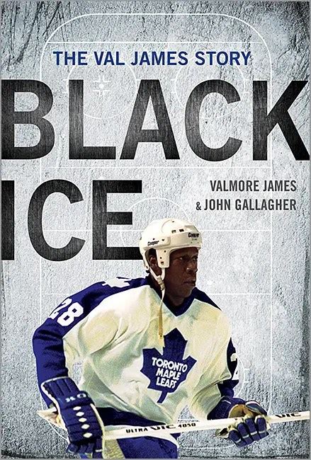 Valmore James könyvének borítója: Black Ice - The Val James Story