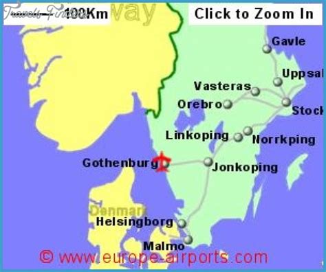 Map of Sweden highlighting Örnsköldsvik and Gothenburg