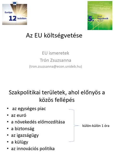 Az EU jövőbeli forgatókönyvei