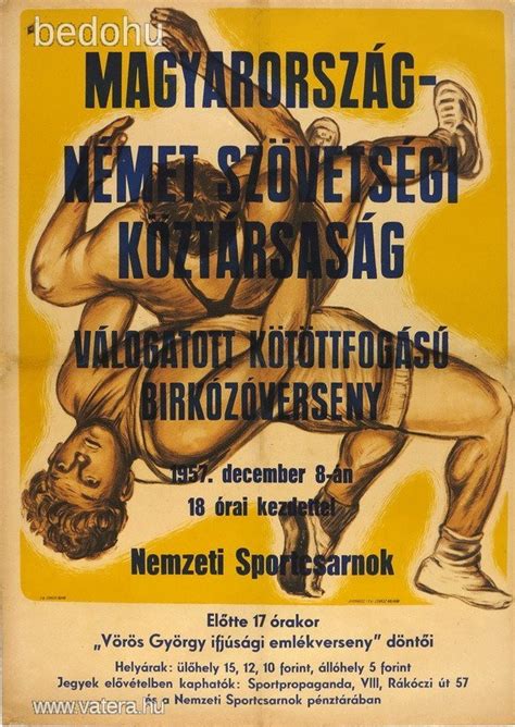 Birkózóverseny plakát
