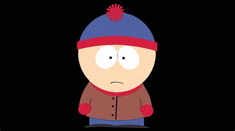 Stan Marsh elkeseredetten áll a jégpálya szélén