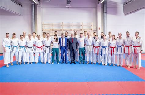 Magyar karate-válogatott edzésen