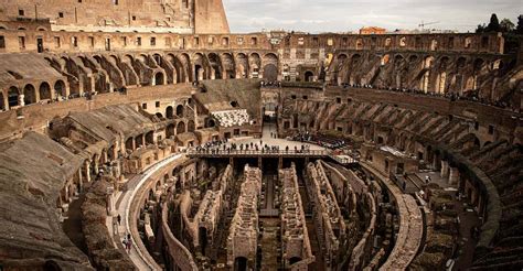 A római Colosseum légi felvétele