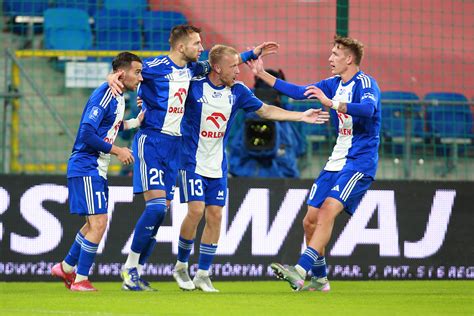 A Wisla Płock csapata mérkőzés közben