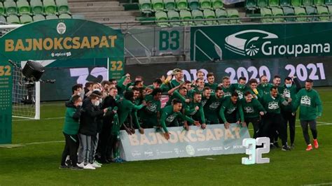 A Ferencváros ünnepli bajnoki címét