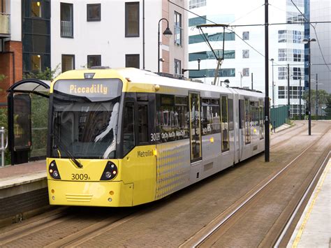 Manchester Metrolink villamoshálózat térképe