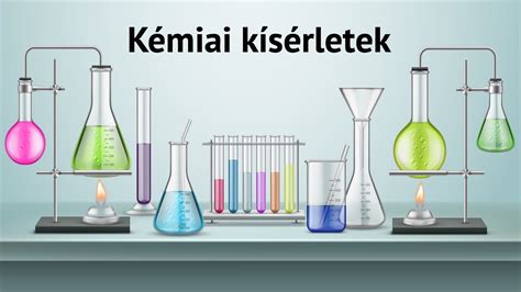 Kémiai kísérletek illusztrációja