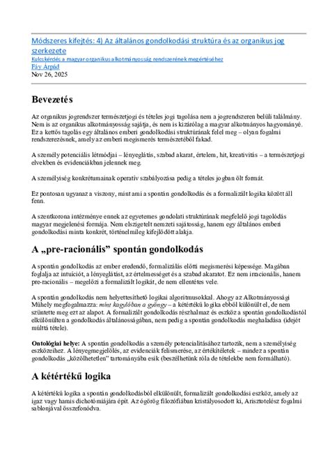 Általános adatbank struktúra és működési elvei
