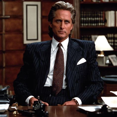Michael Douglas a Tőzsdecápák című filmben Gordon Gekko szerepében