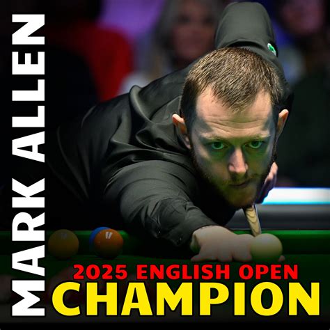 Mark Allen ünnepel az English Open trófeával
