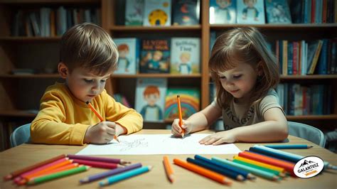 Gyerekek rajzolnak közösen