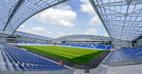 A Brighton & Hove Albion stadionjának (The Amex) légi felvétele