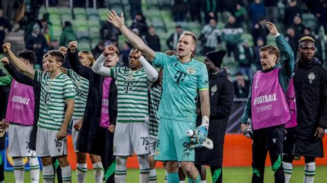 Östersunds FK csapat ünneplése az Európa Ligában