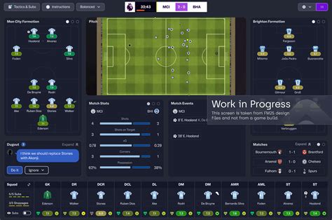 Football Manager stábtagok felelősségi köreinek beállítási képernyője